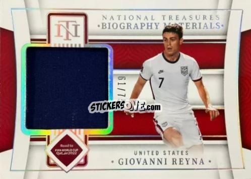 Cromo Giovanni Reyna - National Treasures Road to FIFA World Cup 2022 n. BM-REY - Panini