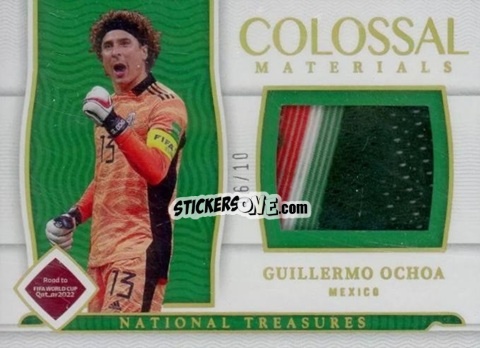 Cromo Guillermo Ochoa - National Treasures Road to FIFA World Cup 2022 n. CO-GO - Panini