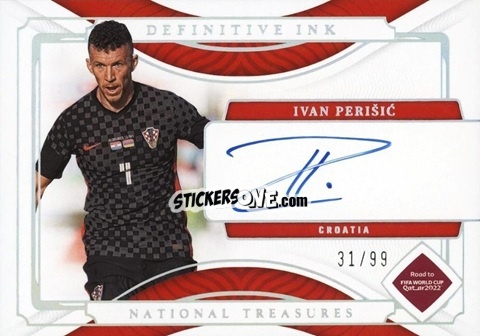 Figurina Ivan Perisic - National Treasures Road to FIFA World Cup 2022 n. DI-IP - Panini