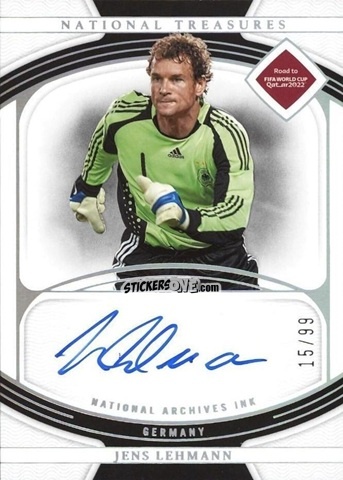 Cromo Jens Lehmann - National Treasures Road to FIFA World Cup 2022 n. NI-LEH - Panini