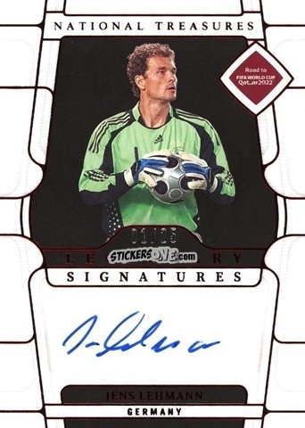Cromo Jens Lehmann - National Treasures Road to FIFA World Cup 2022 n. LS-LEH - Panini
