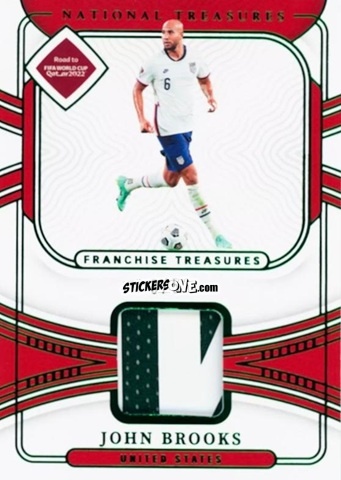 Figurina John Brooks - National Treasures Road to FIFA World Cup 2022 n. IA-JBR - Panini