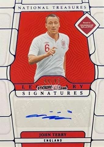 Figurina John Terry - National Treasures Road to FIFA World Cup 2022 n. LS-JT - Panini