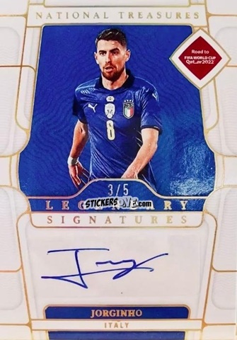 Figurina Jorginho - National Treasures Road to FIFA World Cup 2022 n. LS-J - Panini
