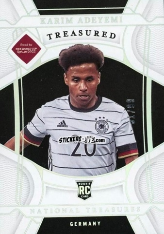 Cromo Karim Adeyemi - National Treasures Road to FIFA World Cup 2022 n. 197 - Panini
