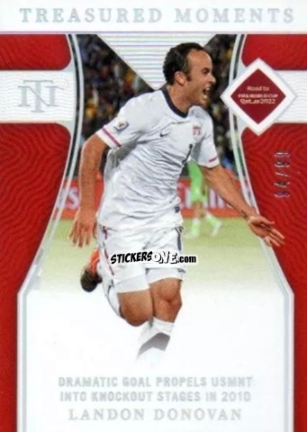 Cromo Landon Donovan - National Treasures Road to FIFA World Cup 2022 n. 188 - Panini