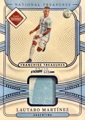 Figurina Lautaro Martinez - National Treasures Road to FIFA World Cup 2022 n. FT-LMA - Panini