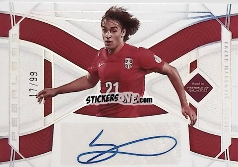 Figurina Lazar Markovic - National Treasures Road to FIFA World Cup 2022 n. PS-LZR - Panini