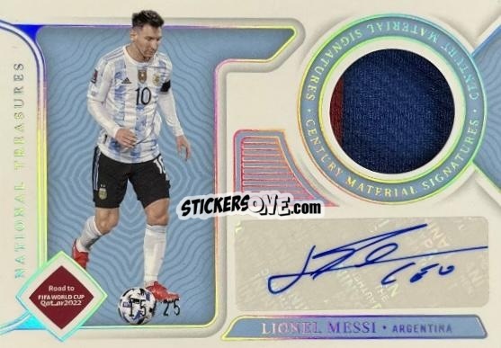 Cromo Lionel Messi - National Treasures Road to FIFA World Cup 2022 n. CM-LEO - Panini