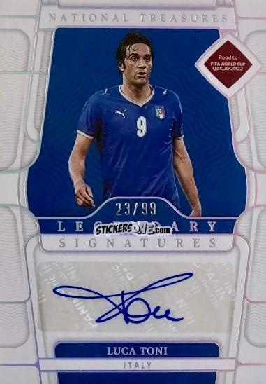 Figurina Luca Toni - National Treasures Road to FIFA World Cup 2022 n. LS-LT - Panini