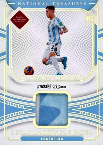 Cromo Lucas Martinez Quarta - National Treasures Road to FIFA World Cup 2022 n. FT-LMQ - Panini