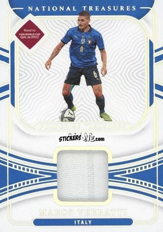 Figurina Marco Verratti - National Treasures Road to FIFA World Cup 2022 n. FT-MV - Panini
