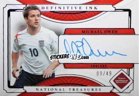 Cromo Michael Owen - National Treasures Road to FIFA World Cup 2022 n. DI-MO - Panini