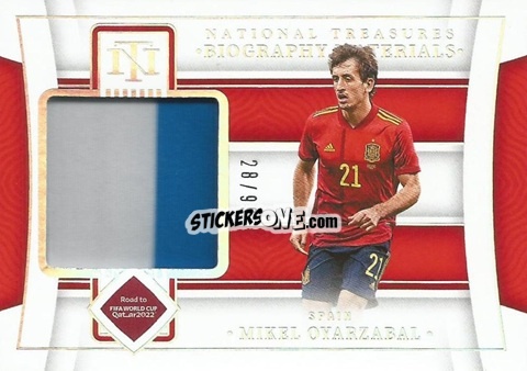 Figurina Mikel Oyarzabal - National Treasures Road to FIFA World Cup 2022 n. 126 - Panini