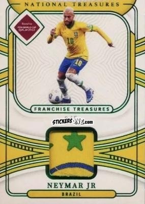 Figurina Neymar Jr - National Treasures Road to FIFA World Cup 2022 n. FT-NJR - Panini
