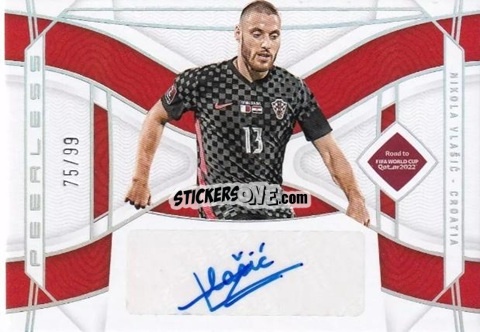 Figurina Nikola Vlasic - National Treasures Road to FIFA World Cup 2022 n. PS-NVL - Panini