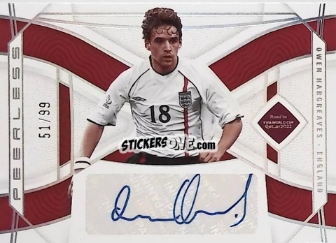 Figurina Owen Hargreaves - National Treasures Road to FIFA World Cup 2022 n. PS-OH - Panini
