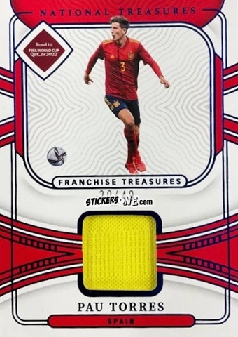 Figurina Pau Torres - National Treasures Road to FIFA World Cup 2022 n. FT-PAU - Panini