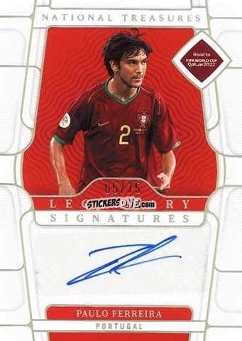 Cromo Paulo Ferreira - National Treasures Road to FIFA World Cup 2022 n. LS-PFR - Panini