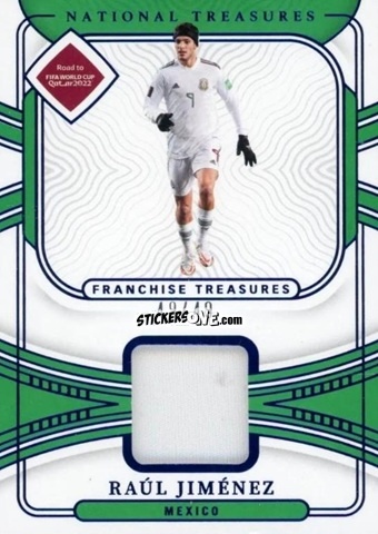 Figurina Raul Jimenez - National Treasures Road to FIFA World Cup 2022 n. FT-RJ - Panini
