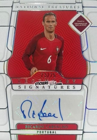 Figurina Ricardo Carvalho - National Treasures Road to FIFA World Cup 2022 n. LS-RCA - Panini
