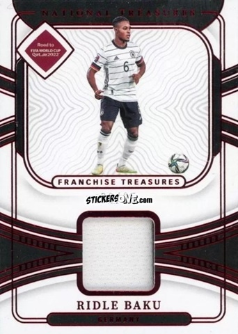Cromo Ridle Baku - National Treasures Road to FIFA World Cup 2022 n. FT-RBU - Panini