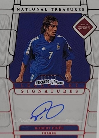 Cromo Robert Pires - National Treasures Road to FIFA World Cup 2022 n. LS-RP - Panini