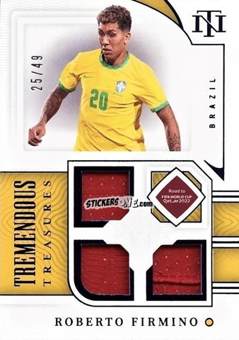 Figurina Roberto Firmino - National Treasures Road to FIFA World Cup 2022 n. TT-RFO - Panini