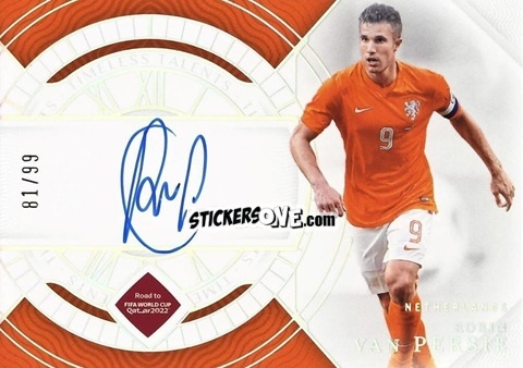 Cromo Robin van Persie - National Treasures Road to FIFA World Cup 2022 n. TS-RVP - Panini