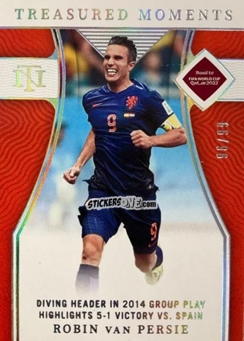 Cromo Robin van Persie - National Treasures Road to FIFA World Cup 2022 n. 180 - Panini