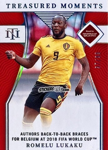 Cromo Romelu Lukaku - National Treasures Road to FIFA World Cup 2022 n. 154 - Panini