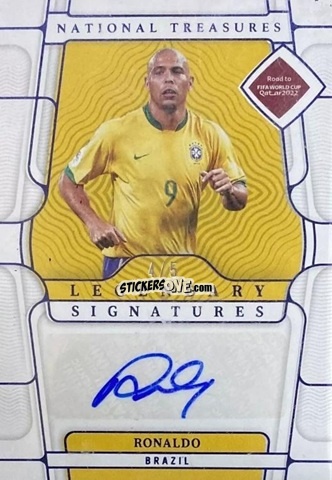 Figurina Ronaldo - National Treasures Road to FIFA World Cup 2022 n. LS-RO - Panini