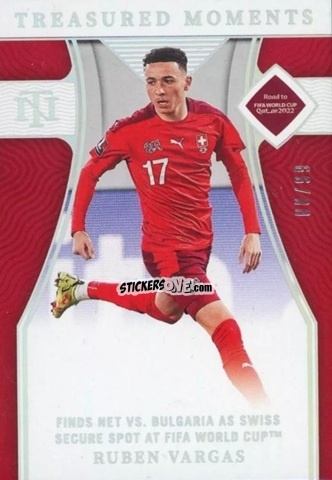 Figurina Ruben Vargas - National Treasures Road to FIFA World Cup 2022 n. 187 - Panini
