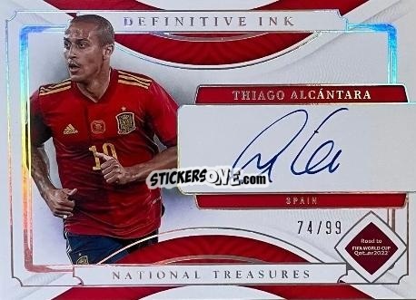 Figurina Thiago Alcantara - National Treasures Road to FIFA World Cup 2022 n. DI-THI - Panini
