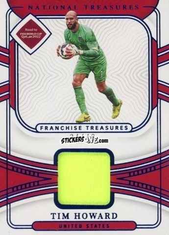 Figurina Tim Howard - National Treasures Road to FIFA World Cup 2022 n. FT-THO - Panini