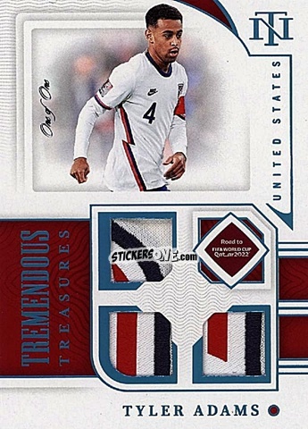 Cromo Tyler Adams - National Treasures Road to FIFA World Cup 2022 n. TT-TYA - Panini