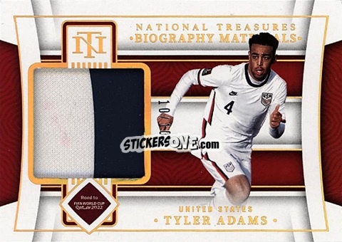 Cromo Tyler Adams - National Treasures Road to FIFA World Cup 2022 n. BM-TYA - Panini
