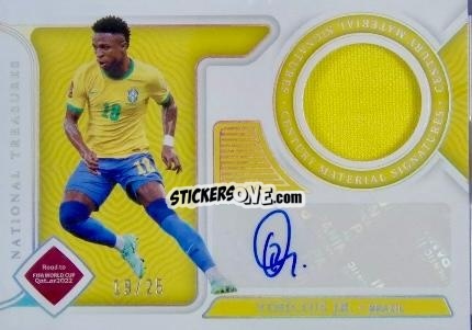 Figurina Vinicius Jr. - National Treasures Road to FIFA World Cup 2022 n. CE-VJR - Panini