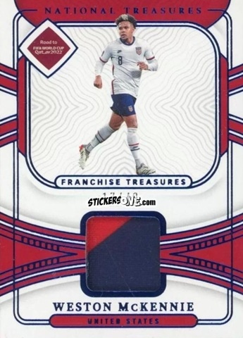 Cromo Weston McKennie - National Treasures Road to FIFA World Cup 2022 n. FT-WMK - Panini