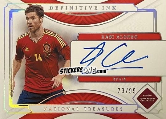 Figurina Xabi Alonso - National Treasures Road to FIFA World Cup 2022 n. DI-XA - Panini