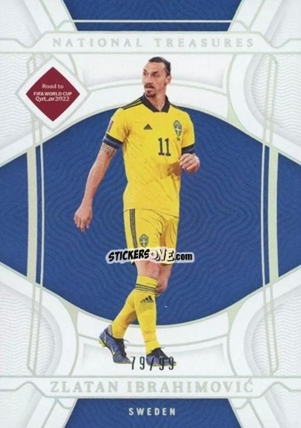 Figurina Zlatan Ibrahimovic - National Treasures Road to FIFA World Cup 2022 n. 133 - Panini