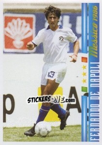 Cromo Fernando De Napoli - Azzurro Mondiale 1910-2002 n. 69 - Panini