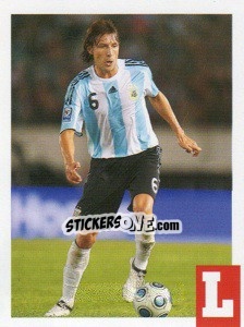 Sticker Gabriel Heinze - Estrellas Del Futbol Mundial 2010 n. 31 - LIBERO VM
