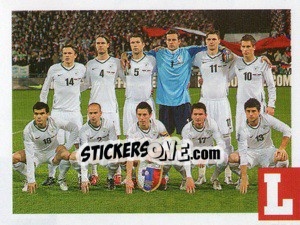 Cromo team Eslovenia - Estrellas Del Futbol Mundial 2010 n. 104 - LIBERO VM
