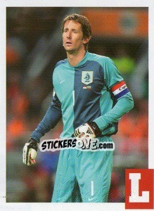 Sticker Edwin van der Sar - Estrellas Del Futbol Mundial 2010 n. 130 - LIBERO VM
