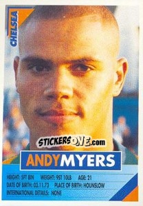 Figurina Andy Myers - SuperPlayers 1996 n. 70 - Panini