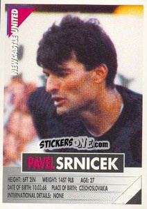 Cromo Pavel Srnicek - SuperPlayers 1996 n. 194 - Panini