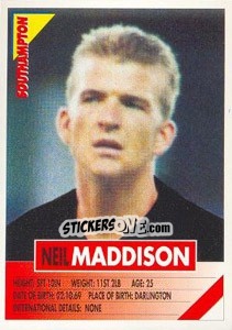 Cromo Neil Maddison - SuperPlayers 1996 n. 260 - Panini