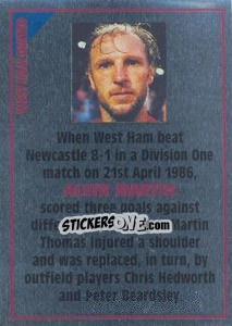 Cromo Alvin Martin (note) - SuperPlayers 1996 n. 297 - Panini