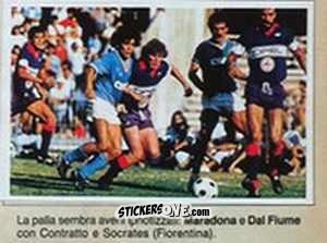 Figurina Maradona / Dal Fiume - Calciostadio 1984-1985
 n. 91 - Edis